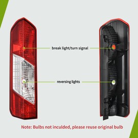 AUTOSAVER88 Taillights Assembly Brake Rear Lamps Compatible with 2015-2023 Ford Transit T150 T250 T350 14-23, OE Replaces Red Clear Rear Tail light - Left Driver Side