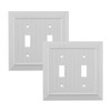 Pack of 2 Wall Plate Outlet Switch Covers by SleekLighting
