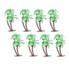 Twin Palm Tree with Coconuts, 4-inch Cake Topper (8 Count)
