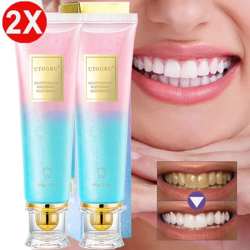 Nicotinamide Radiant Whitening Toothpaste Protect Tooth Enamel Fresh Breath 100g