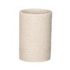 WENKO Zahnputzbecher Peanut Beige - Zahnbürstenhalter für Zahnbürste und Zahnpasta,