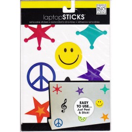 Me And My Big Ideas Laptop Removable Stickers Smily Face And Stars