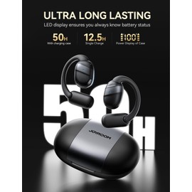 JOYROOM Open-Ear Wireless Earbuds Bluetooth 5.4 Headphones Sport IPX4 Waterproof Ear Buds for During Running/Workout Black