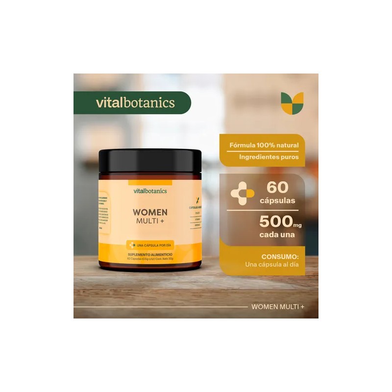 Women Multivitamin | 60 Capsulas | Con Colágeno Hidrolizado.