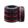 Geloo 4PCS Tire Cover, Seasonal Tire Totes,Polyester Wheel Tires Storage