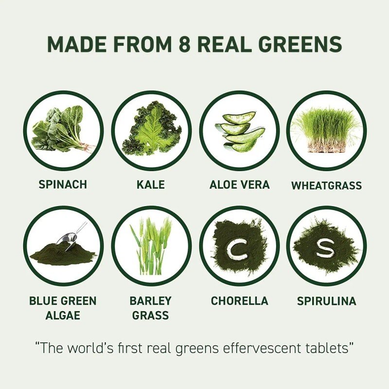 Tabletas Efervescentes De Color Naranja Sanguina De 8 Greens