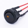 Twidec/8Pcs SPST Round Dot Rocker Toggle Switch Control For Car