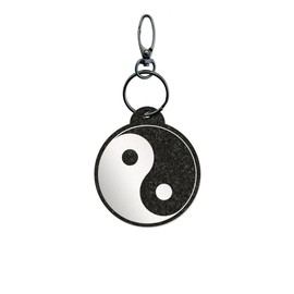 Reflexy Yin and Yang Sign Reflector Pendant - Recycled Felt Pedestrian Reflector Reflector Pendant Yin Yang Jing Jang China Chinese Philosophy Opposite Taijitu Esotericism