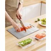 Titanium Cutting Board-Stainless Steel Cutting Board,2024 New Upgrade Double Sided