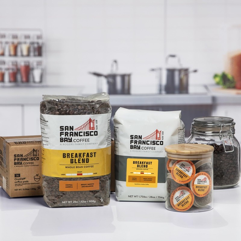 San Francisco Bay Coffee - Medium Roast Whole Bean Coffee