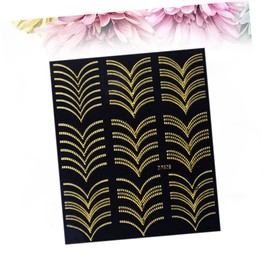 Baluue 42pcs Metal Nail Art Stickers Easy Application Decorative Designs for Women for Manicure Unique Nail Art Creations