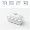 FE Butter Dish, 10 oz Ceramic Butter Keeper with Water