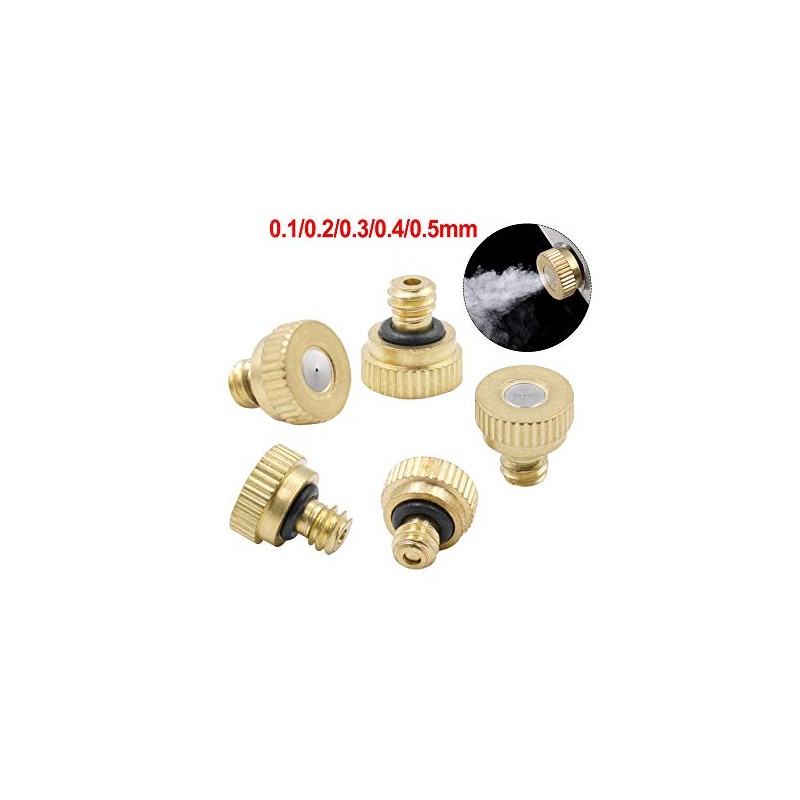 DollaTek 0.2mm atomizing nozzle nozzle 3/16 brass low pressure atomizing