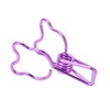 100Pcs Binder Clips Hollow Cute Bear Shape Sturdy Metal Small