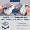 VON HEESEN Slim Wallet with RFID Protection - Mini Wallet