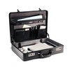 Samsonite Bonded Leather Attache, Black, One Size