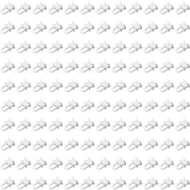 120 PCS Curtain Track Rollers Pulleys,Plastic Curtain Track Glider Hooks