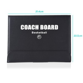 Foldable Basketball Coaching Board with Magnetic Number Pieces & Marker Pen Color Full Court Half Court Strategy Board Training Drill Aid