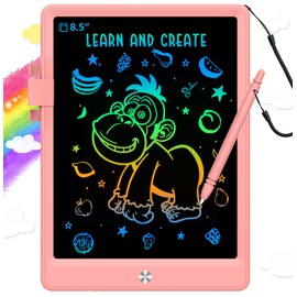 Toddler Toys for 3-6 Years Old Girls Boys, LCD Writing Tablet 8.5 Inch Doodle Board, Electronic Drawing Tablet, Drawing Pads,Travel Gifts for Kids Age 3 4 5 6 7 Year Old Girls Boys (Pink)