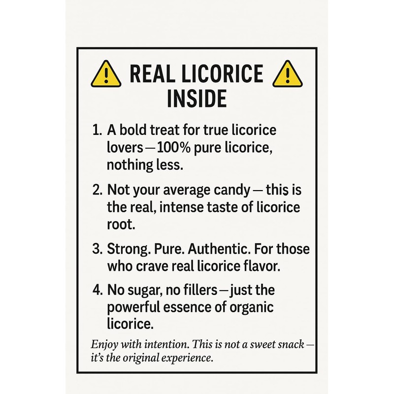 Zagarese Organic Licorice Original flavor, Flip Top Box, 0.88 Ounce,