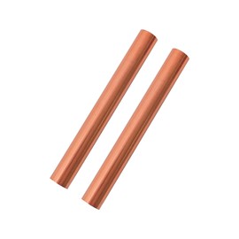HWYEE 2PCS 99.98% Pure Copper Rod 3/8''(10mm) Dia 3.97'' Lengther Copper Round, Rod Solid Copper Bar for Metal DIY Craft Metal Working Hobbies（2PCS,10 * 101mm）