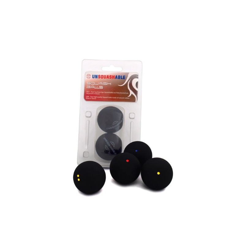 Unsquashable Squash Ball Blue Red Yellow Double Yellow 1x 3x