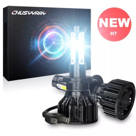 CHUSYYRAY 2PC H7 LED Headlight Bulbs For Yamaha YZF-R6 2003-15 YZF-R1 2006-16 Bright 6000K