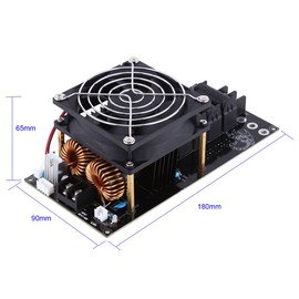 DC12-36V 20A 1000W ZVS Driver Model Induction Heating Board Module Heater With Copper Tube 90x180x65mm
