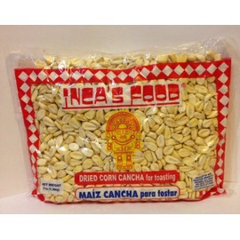Inca's Food Maiz Cancha Para Totar (Dried Corn Cancha for Toasting) Single Bag 3lb - Product of Peru