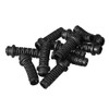 sourcing map Pack of 10 PVC Strain Relief Cable Kink