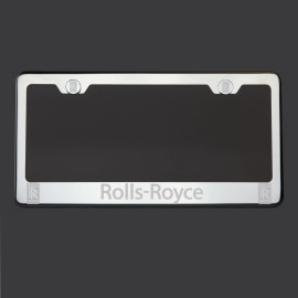 KA Polish Mirror T304 Stainless Steel Rolls Royce Laser Etched License Plate Frame