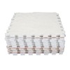 10pcs Plush Foam Floor Mat Washable Interlocking Carpet Tiles Cuttable