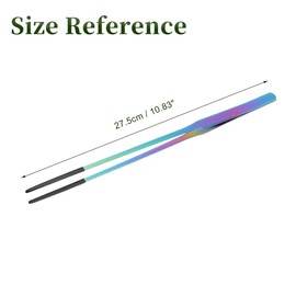 CAPASTEC Reptile Feeding Tongs, Stainless Steel Lizard Feeding Tongs, Aquarium Straight Feeding Tweezers for Reptiles W/Rubber Tip, Terrarium Feeding Tongs for Gecko,10.83", Assorted Color