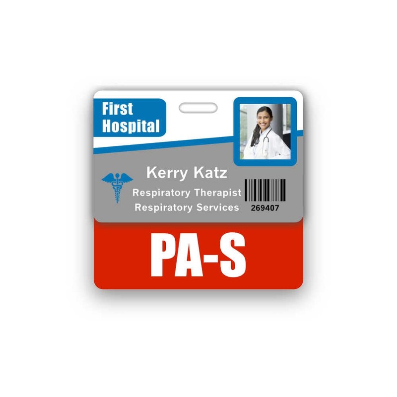 PA-S Badge Buddy Horizontal w/Height & Weight Conversion Charts (Standard,