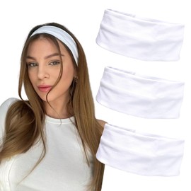 Headbands for Women 3PCS Non Slip Sports Headband Soft Cotton Stretchy Headbands Hair Accessories