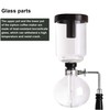 LUEUR Siphon Coffee Maker, Vacuum Coffee Brewer, Heat-Resistant 5-Cup Glass