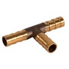 8mm T Piece Brass 3 Way Fuel Hose Barbed Connector