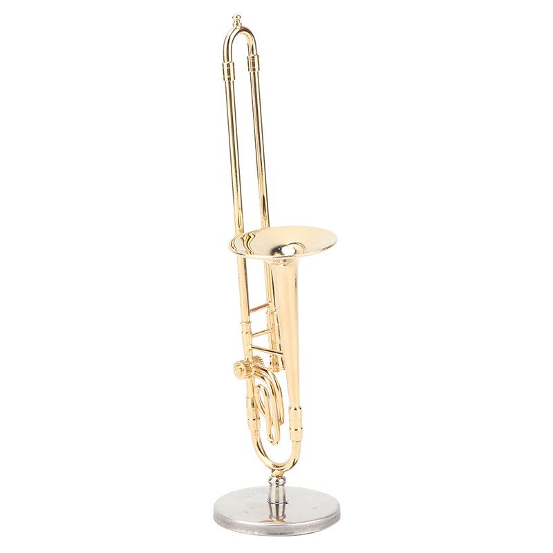 Miniature Trombone Model Musical Instrument Model Musical Gifts Home Decor