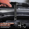 BLACKROBOT E Torx & Star Socket Set With Rail, 11-Piece