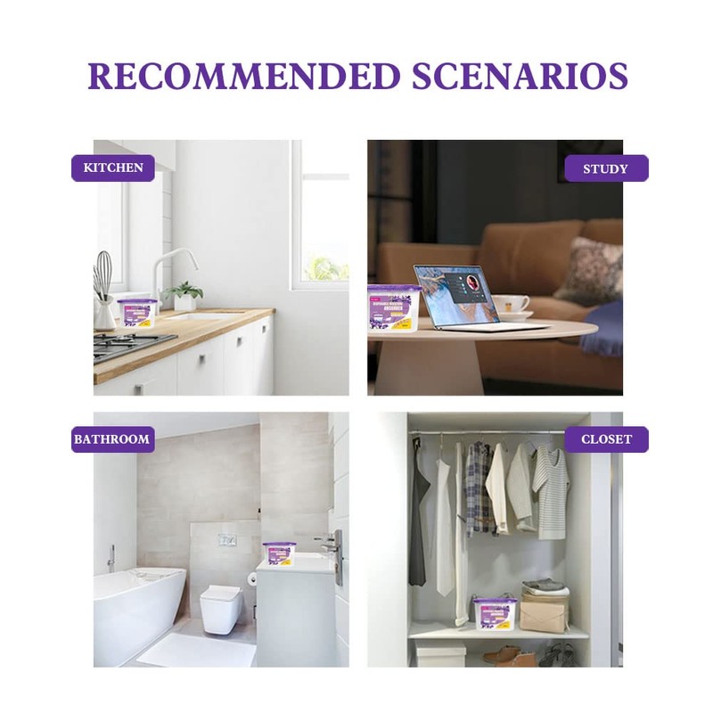 CANAGER Moisture Absorber Box-Odor Eliminator,Absorb Excess Moisture. Suitable for Wardrobe,