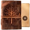 NomadCraftsCo. Vintage Leather Journal Tree of Life-Leather Bound Journal-Antique Paper-Beautiful