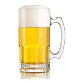 Crisa Super Tarro Cervecero Gigante De 1 Litro De Cristal 6 Pzs