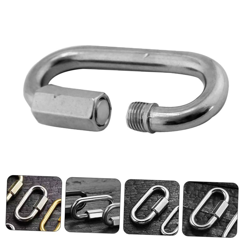 VILLFUL 5pcs Stainless Steel Chain Connectors Quick Link Chain Connector