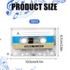 3PCS Cassette Tapes plastic Blank Cassette Tapes Blue Cassette Recorder