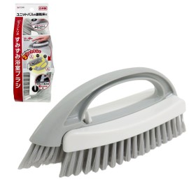 Towa Sangyo Joint Rio Smudge Bathroom Brush, 2 Types of Brushes, Floor Cleaning, Easy to Install and Remove, Quick Drying Floor Compatible, Groove, Tile, Faucet, Combined Brush, Unit Bath, Cleaning,