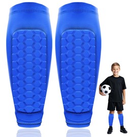 Children's Football Shin Pads, Breathable & Non-Slip Shin Pads, Men's Football Shin Pads, Shin Pads, Football Equipment, Children & Teenagers (L)