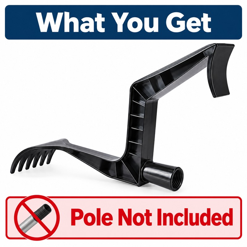 Gutter Cleaning Tool with Threaded Handle Connection – Durable Roof