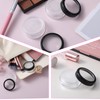 QFGasre 4pcs Plastic Empty Travel Small Loose Powders Compact Refillable