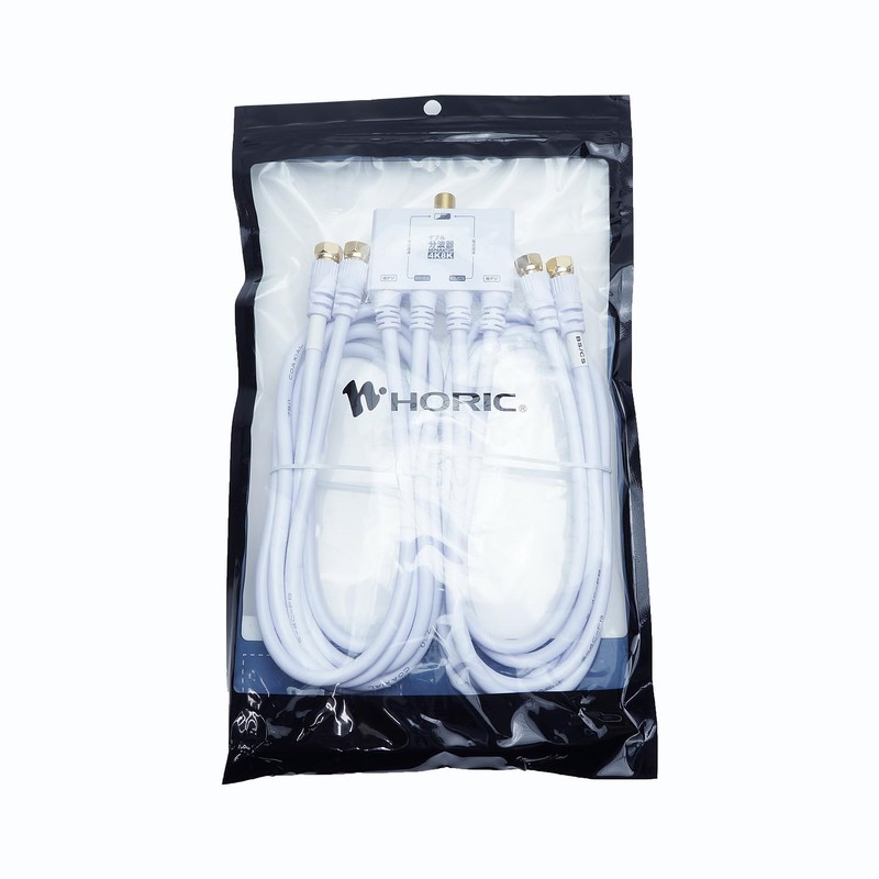 Horic AWE-655WH Antenna Double Waveformer (4K8K Broadcasting (3224MHz)/BS/CS/Terrestrial Digit/CATV Compatible),