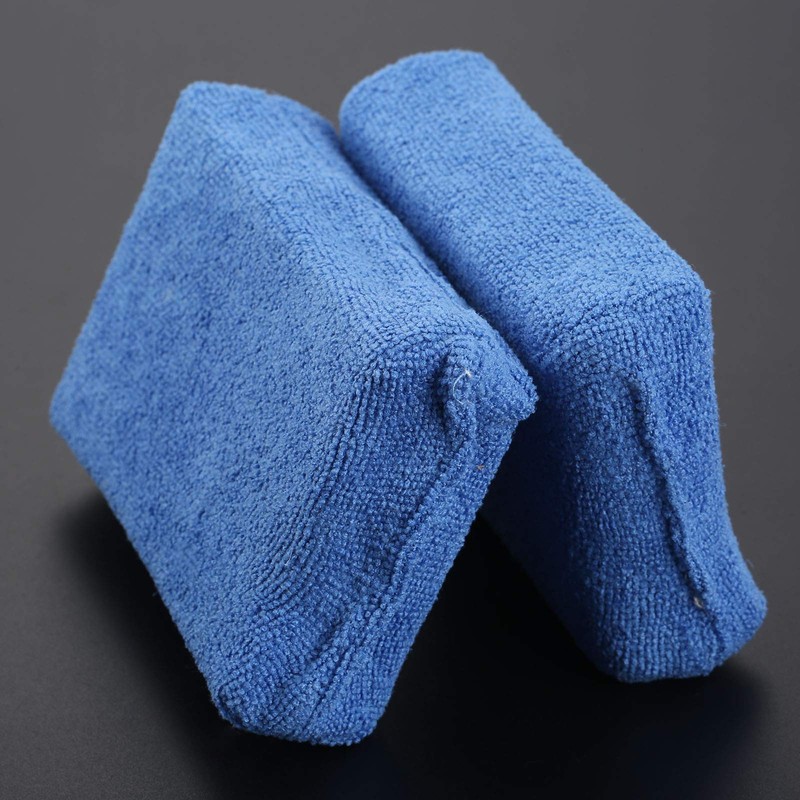 8個入り ポリッシャー バフ スポンジバフ ワックススポンジ 洗車用 研磨パッド カーワックス 研磨用 極細繊維